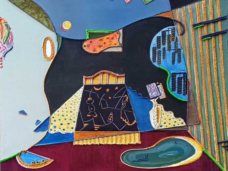 Bedroom Dream 2022 Multi-layered Oil on Canvas ~ 28” X 34”